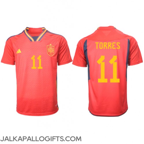 Espanja Ferran Torres #11 Kotipaita MM-kisat 2022 Lyhythihainen